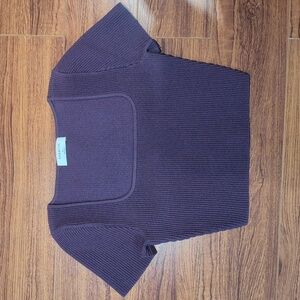 Babaton Sculpt Knit Ribbed Crop Top